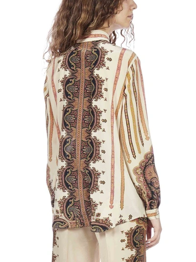 Shop Etro Paisley Patterned Button Up Shirt In Multi