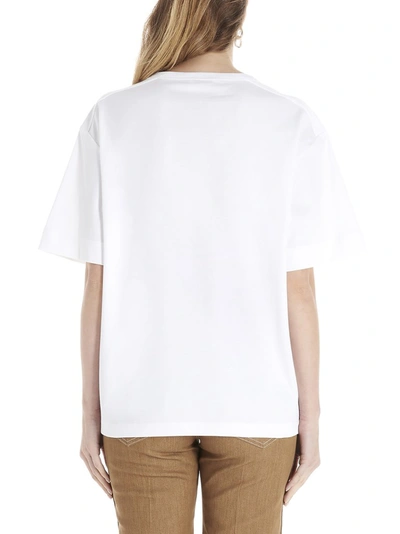 Shop Chloé Logo Print T In White