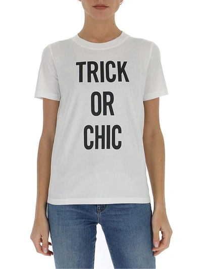 Shop Moschino Trick Or Chic T In White