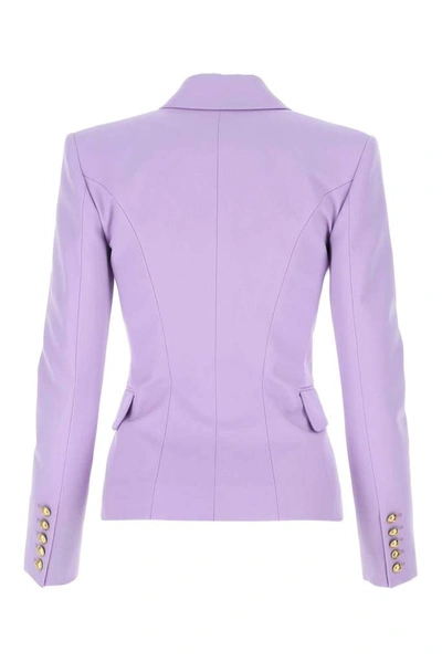 Shop Balmain Double In Purple