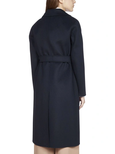 Shop Max Mara 's  Pauline Belted Wrap Coat In Blue