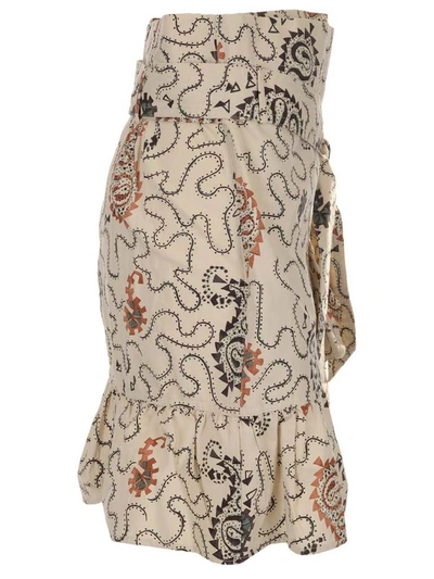 Shop Isabel Marant Étoile Liliko Abstract Printed Skirt In Multi