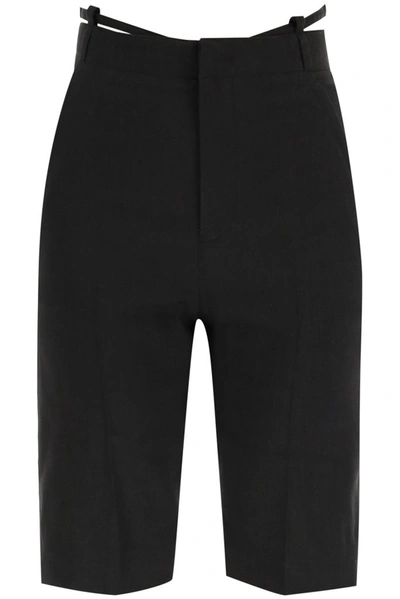 Shop Jacquemus Le Short Gardian Shorts In Black