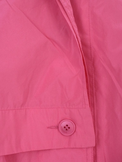 Shop Jacquemus Ouro Parka Coat In Pink