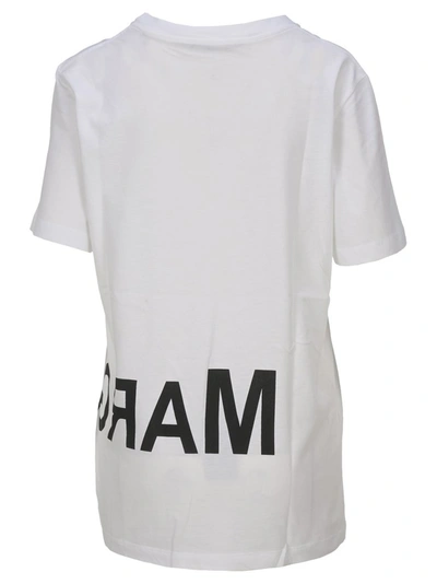 Shop Mm6 Maison Margiela Logo Printed T In White