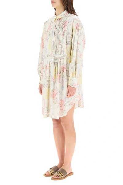 Shop See By Chloé Floral Printed Shirt Dress In Multi
