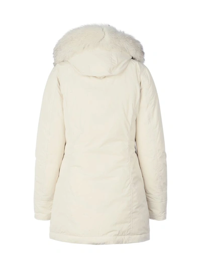 Woolrich Luxury Arctic Parka With Fox Fur In White | ModeSens