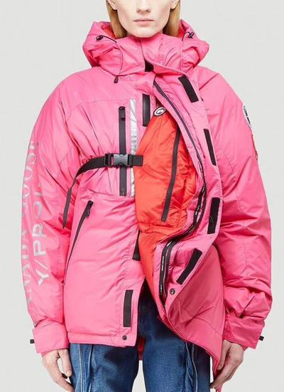 Shop Y/project X Canada Goose Asymmetric Parka In Pink