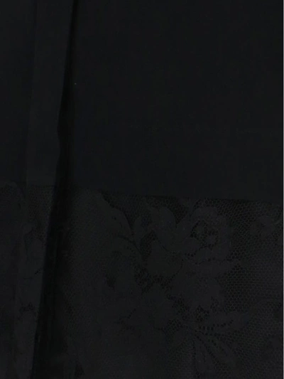 Shop Alexander Mcqueen Lace Trim Shirt In Black
