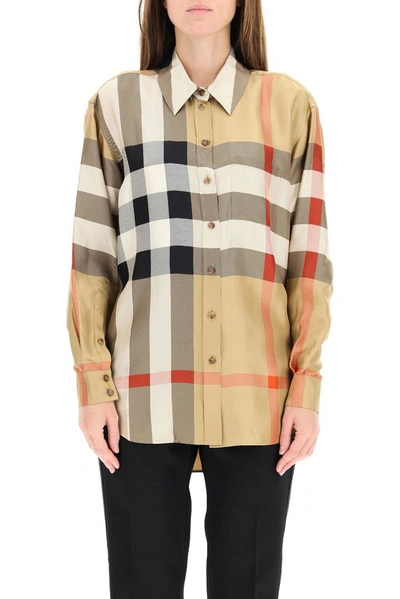 Shop Burberry Vintage Check Shirt In Multi