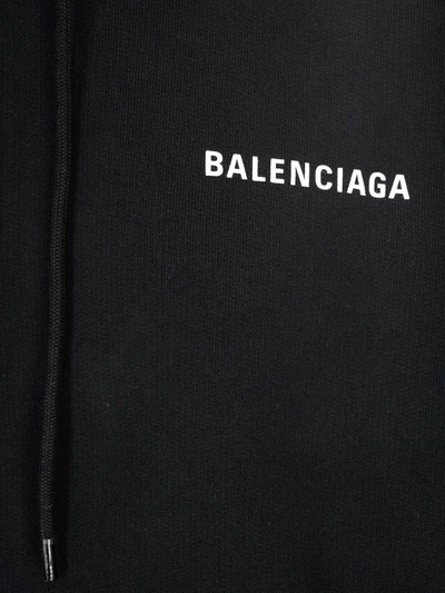 Shop Balenciaga Défilé Sport Hoodie In Black