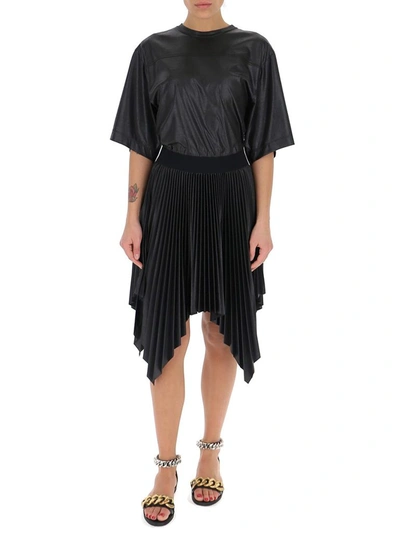 Shop Givenchy Pleated T In Black