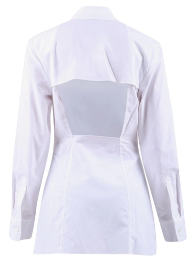 Shop Jacquemus Open Back Shirt In White