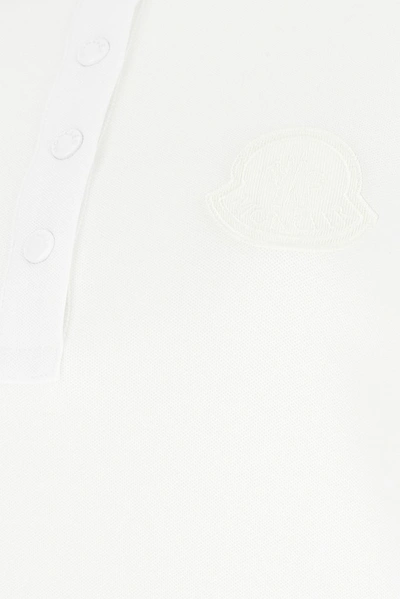 Shop Moncler Logo Polo Shirt In White