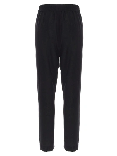 Shop Ann Demeulemeester Belted Trousers In Black