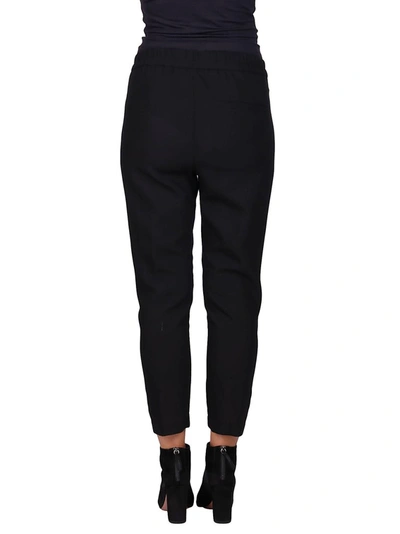 Shop Ann Demeulemeester Belted Trousers In Black