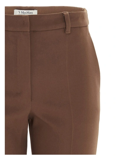 Shop Max Mara 's  Garbata Tailored Trousers In Brown