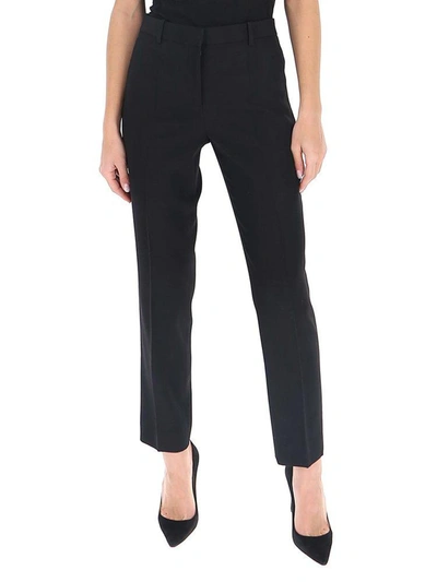 Shop Givenchy Mid Waist Tailored Trousers In Black