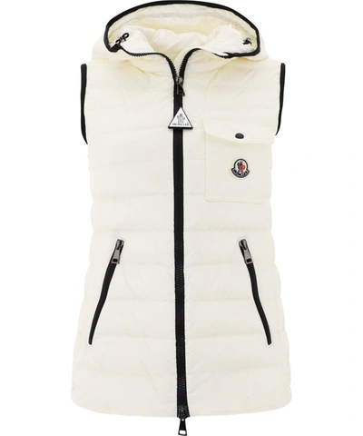 Shop Moncler Glyco Padded Vest In White