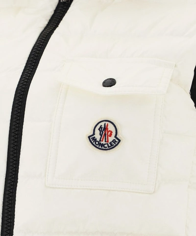 Shop Moncler Glyco Padded Vest In White