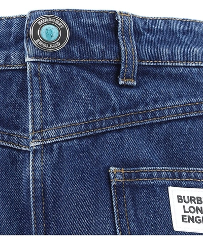 Shop Burberry Straight Leg Jeans In Blue