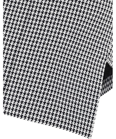 Shop Balenciaga Houndstooth Wrap Skirt In Multi