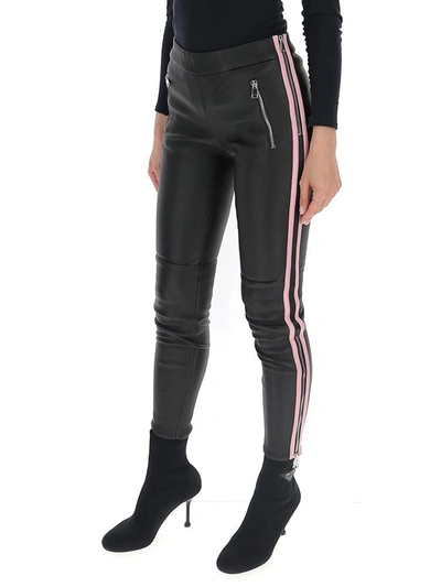 Shop Alexander Mcqueen Side Stripe Skinny Fit Pants In Black