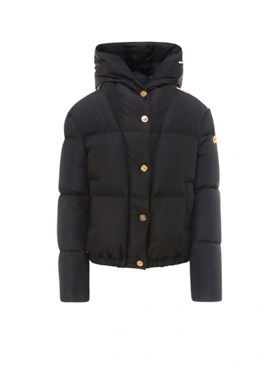 Shop Versace Barocco Acanthus Padded Jacket In Black