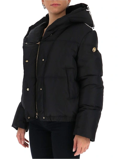 Shop Versace Barocco Acanthus Padded Jacket In Black