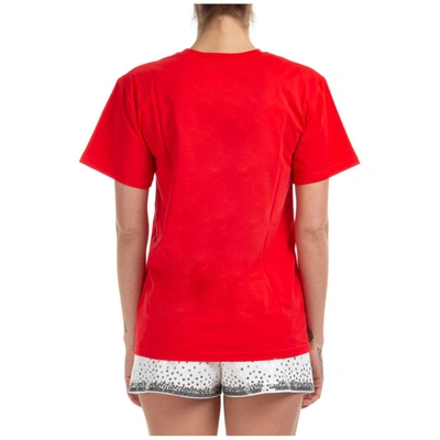 Shop Alberta Ferretti Love Me Sequins T In Red