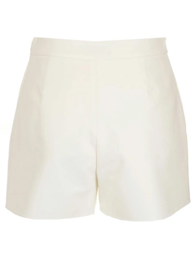 Shop Valentino Vgold Double Splittable Shorts In White