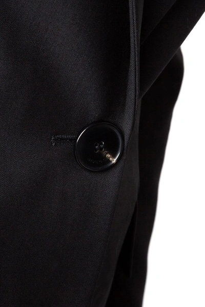 Shop Givenchy Single Breasted Blazer In Black