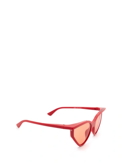 Shop Balenciaga Eyewear Rim Cat Sunglasses In Red