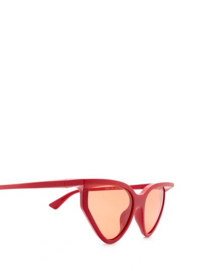 Shop Balenciaga Eyewear Rim Cat Sunglasses In Red