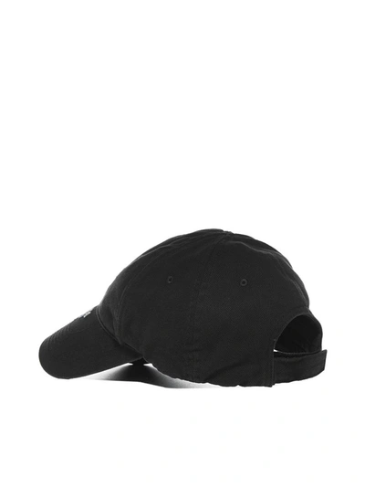 Shop Balenciaga Languages Baseball Cap In Black