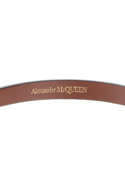Shop Alexander Mcqueen Double Wrap Skull Bracelet In Black