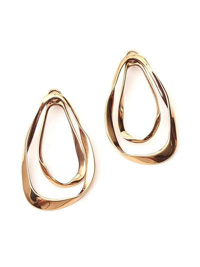 Shop Alexander Mcqueen Double Hoop Earrings In Gold