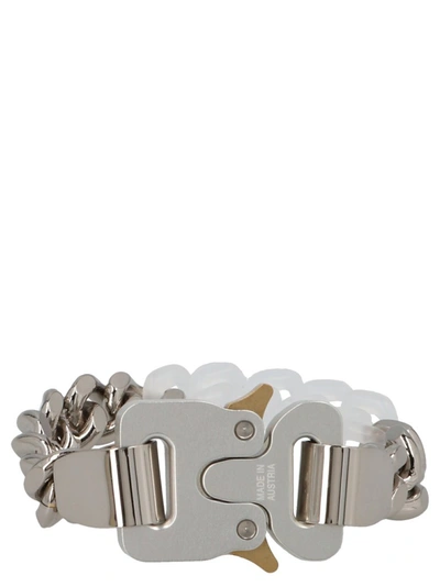 Shop Alyx 1017  9sm Buckled Chain Bracelet In Silver