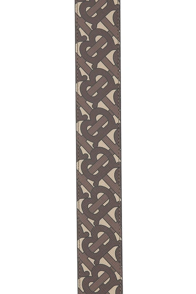 Shop Burberry Monogram Motif Print Belt In Brown