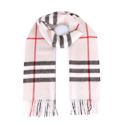 Shop Burberry Checked Scarf In Multi