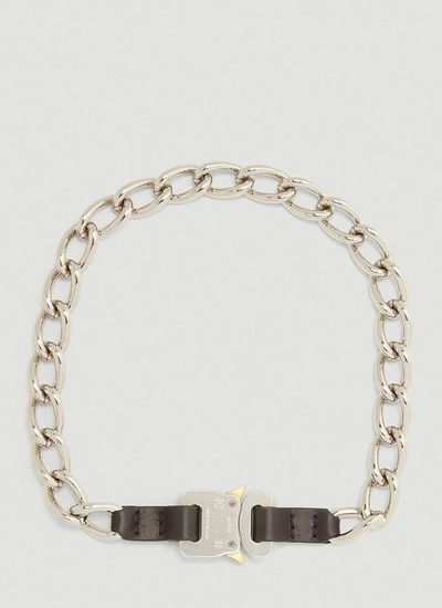 Shop Alyx 1017  9sm Chain Buckle Necklace In Silver