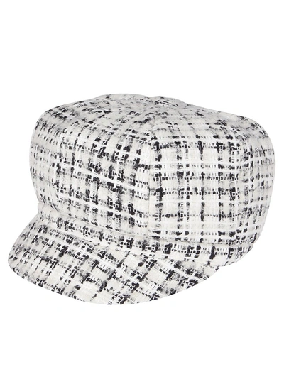 Shop Dolce & Gabbana Tweed Baker Boy Hat In Multi
