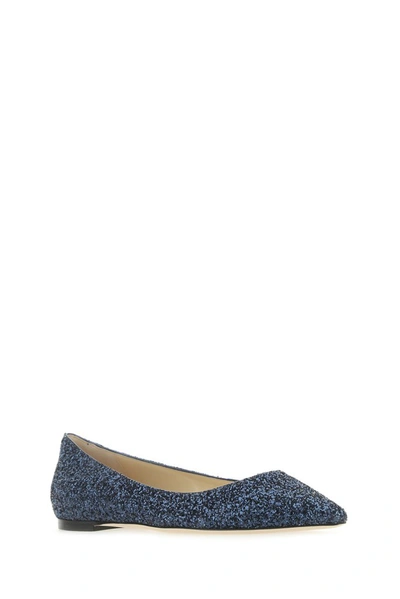 Shop Jimmy Choo Romy Ballerina Flats In Navy