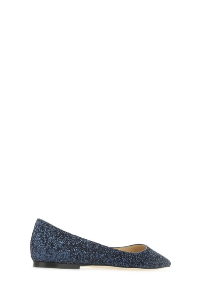 Shop Jimmy Choo Romy Ballerina Flats In Navy