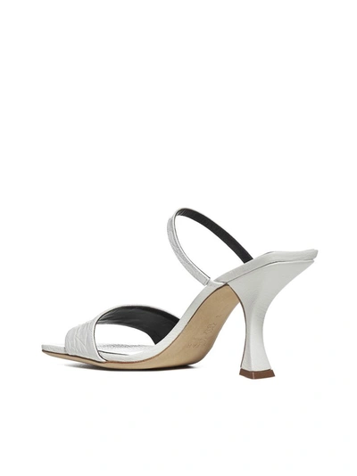Shop By Far Nayla Embossed Slip In White