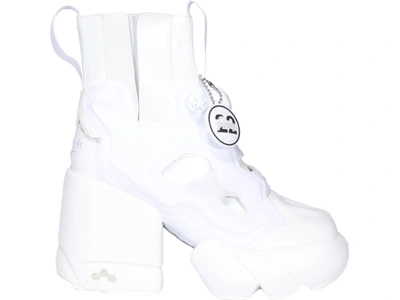 Shop Maison Margiela X Reebok Tabi Instapump Fury Hi Boots In White