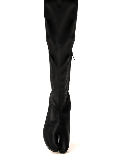 Shop Maison Margiela Tabi Knee In Black