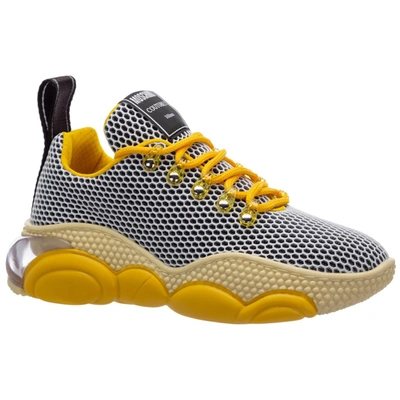 Shop Moschino Bubble Teddy Sneakers In Yellow