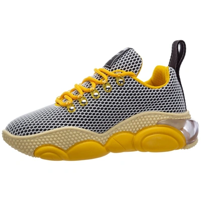 Shop Moschino Bubble Teddy Sneakers In Yellow
