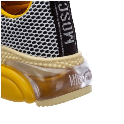 Shop Moschino Bubble Teddy Sneakers In Yellow